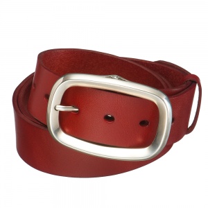 Женский ремень из красной кожи в подарочной упаковке Dr.Koffer GX1955D/AS01120-198-03