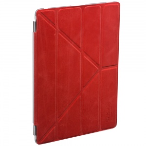 Кожаный чехол красного цвета для iPad4/3/2 с гибкой крышкой-оригами Dr.Koffer X510369-114-12